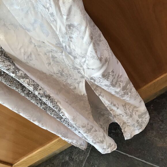 NEW Free People Intimately Women Ivory Sequin Kimono Robe Open Front One Size - Picture 5 of 9